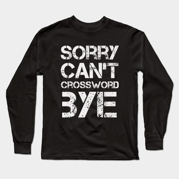 stuffed shirt crossword clue Long Sleeve T-Shirt by yalp.play